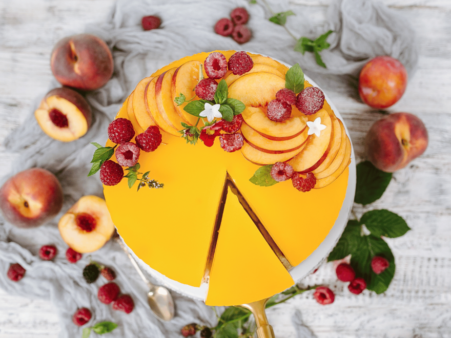 Bezlepková ovocná jogurtová torta so želatínou