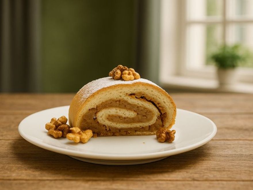 Bezglutenowy strudel orzechowy