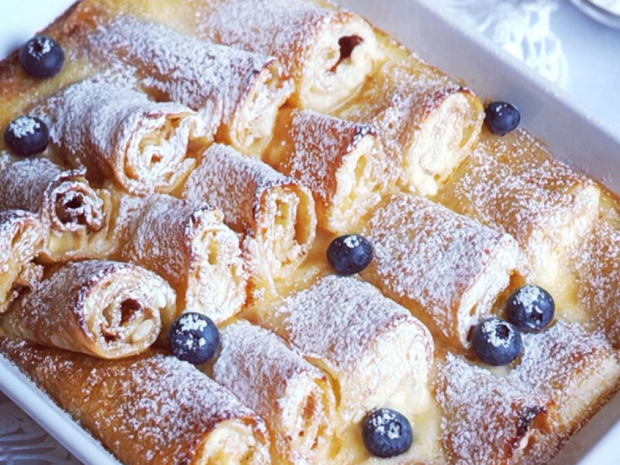 Bezlepkové zapekané palacinky