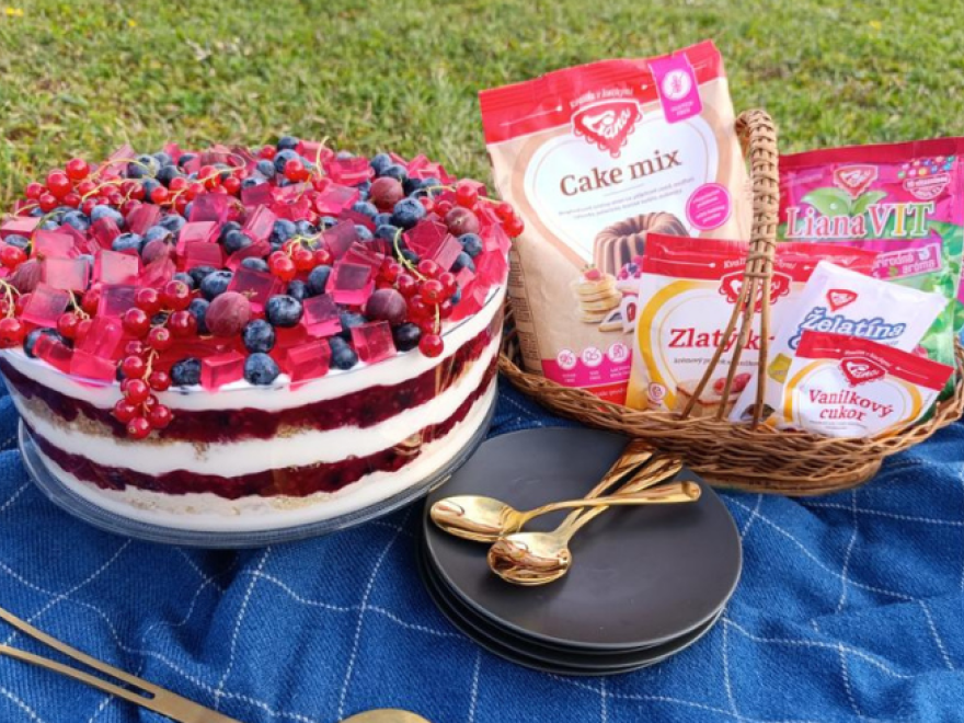 Gluténmentes gyümölcstrifle