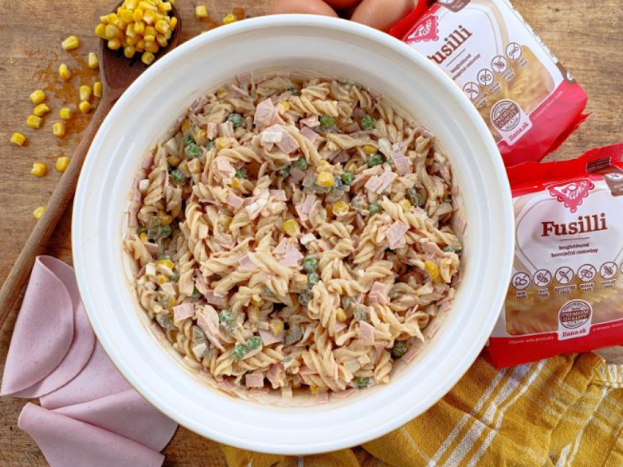 Bezlepkový těstovinový salát s Fusilli