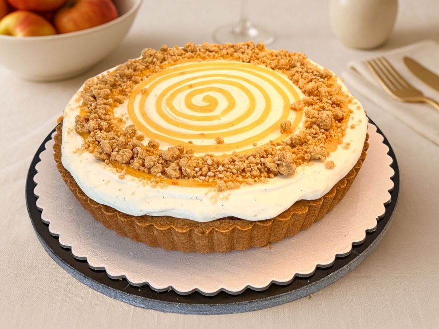 Bezlepkový jablkový tart s mandľami