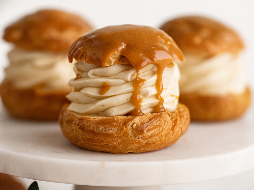 Gluten-free Caramel Éclairs by a Master Pastry Chef – Ready in No Time