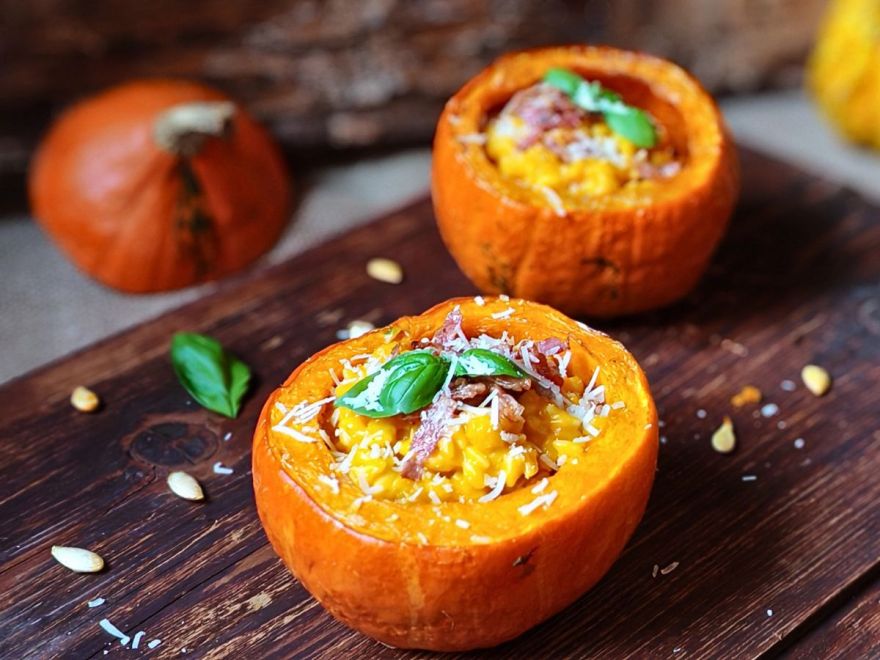 Krémové tekvicové rizoto z bezlepkovej slovenskej ryže