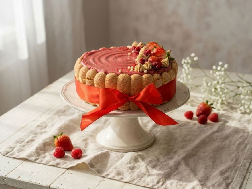 Bezlepková Charlotta s lesním ovocem