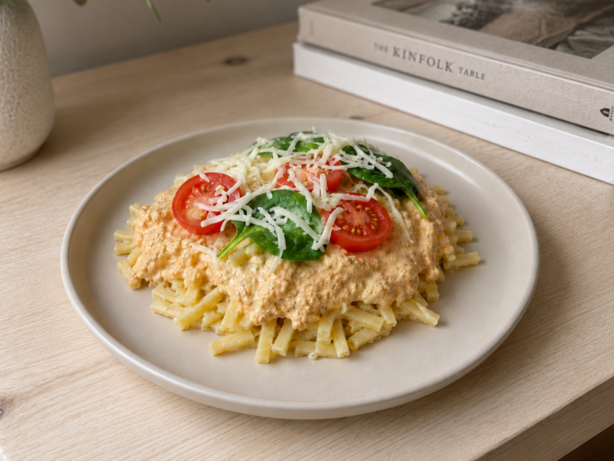 Szybki lunch bezglutenowy: makaron Liana z pieczonymi warzywami i fetą