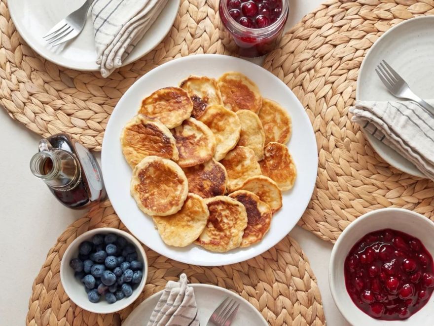 Glutenfreie Bananenpfannkuchen mit Haferflocken