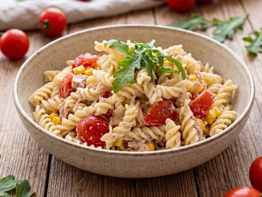 Nudelsalat mit Thunfisch | Schnelles glutenfreies Mittagessen von Fusilli Liana
