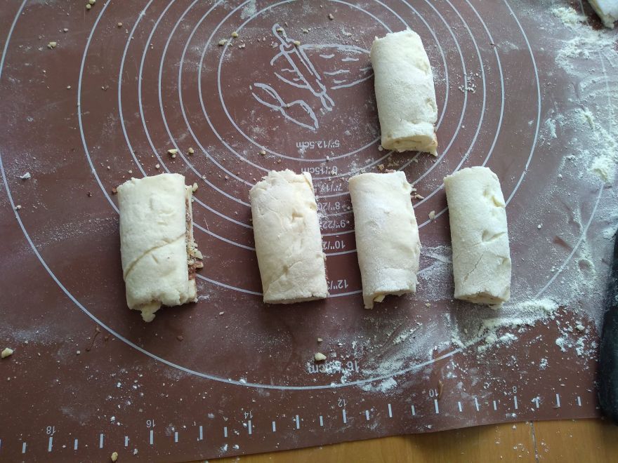 Gluten-free sourdough rolls with chocolate and nuts