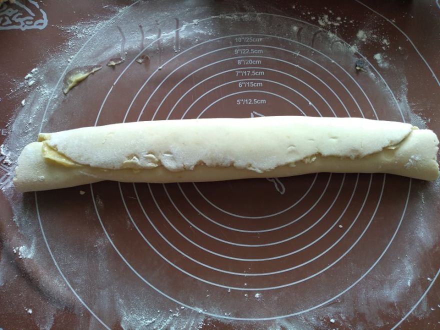 Bezlepkové šneci s pudinkem a banánem