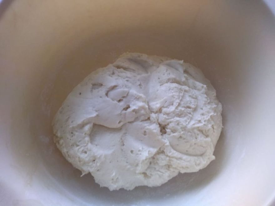 Gluten-free and dairy-free sourdough rolls filled with chocolate and marzipan