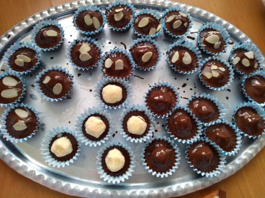 Kokosové košíčky s mandlovým likérem