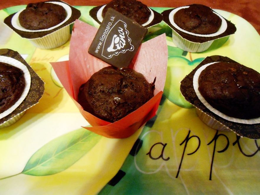 Bezlepkové čokoládovo - banánové muffiny