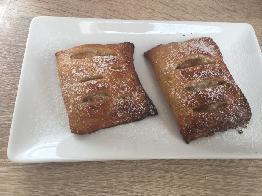 Bezlepková štrúdľa jablková  z lístkovo-pľundrového cesta