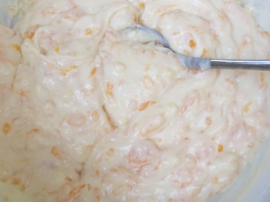 Rázott torta gyümölccsel