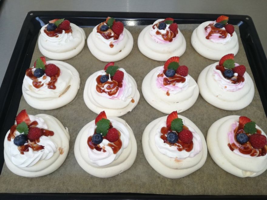 Pavlové mini dortíčky