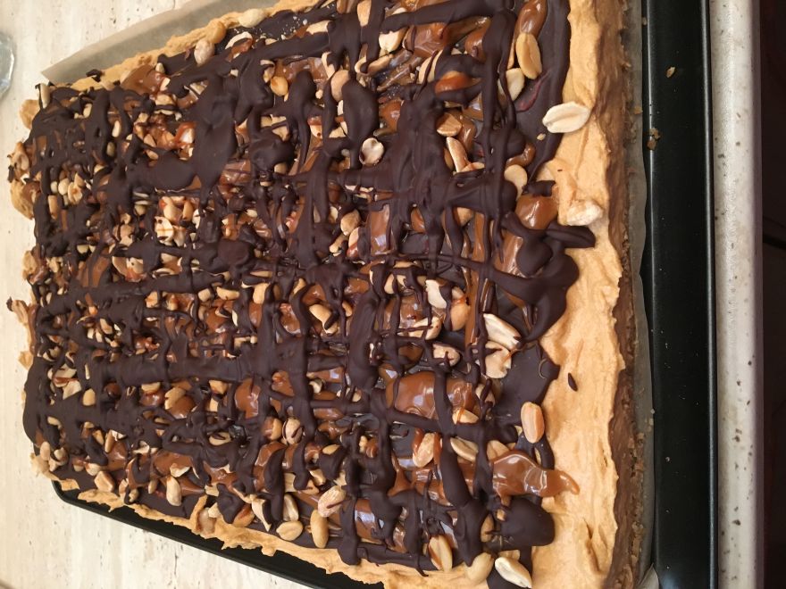 Bezlepkový snickers I.