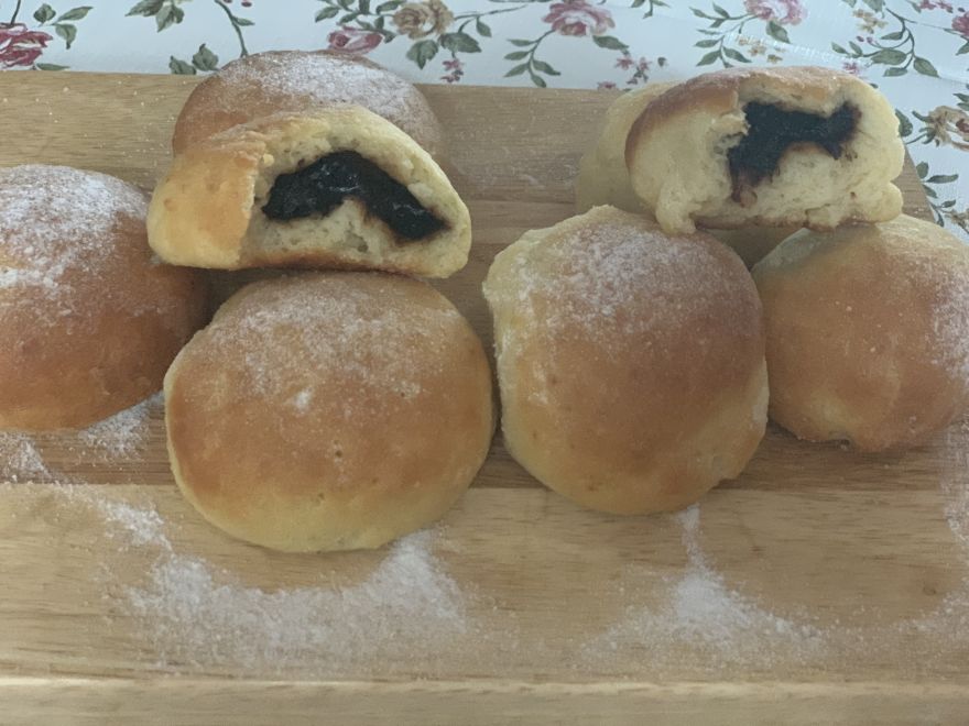 Bezlepkové pečené koblihy