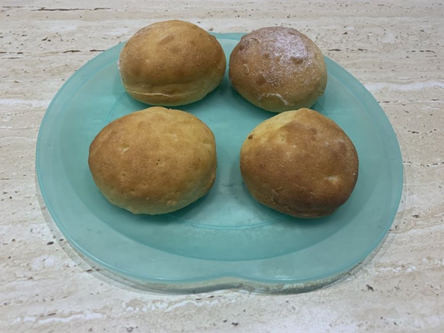 Bezlepkové pečené koblihy