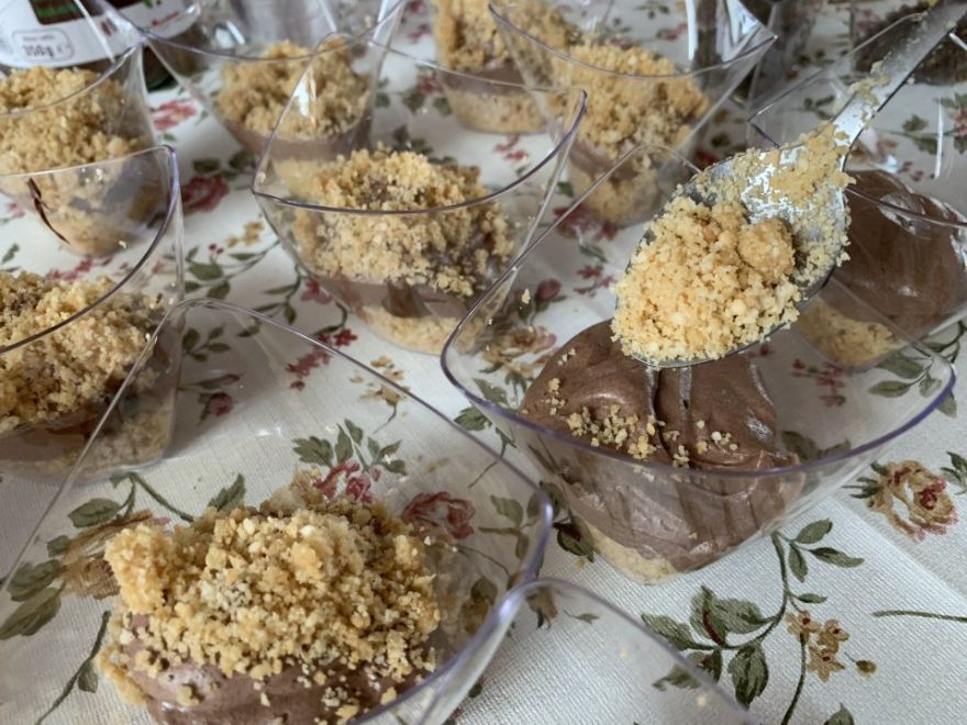 Mini kinder bueno sajttorta