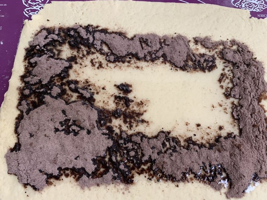 Bezlepkový kakaový závin