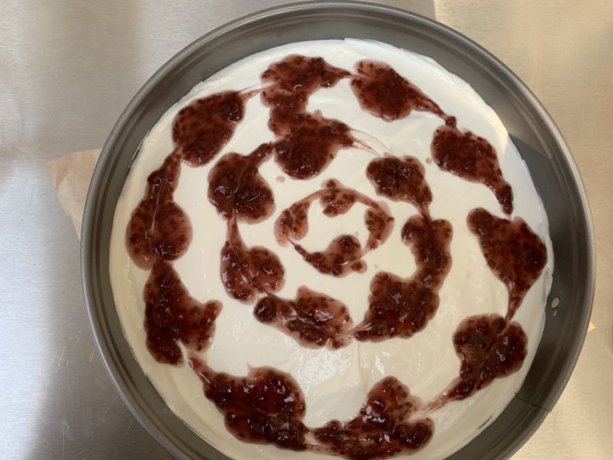 Raspberry cheesecake