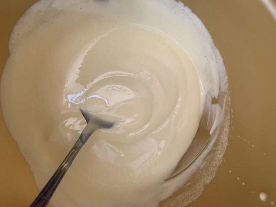 Yogurt cake with cottage cheese and fruit