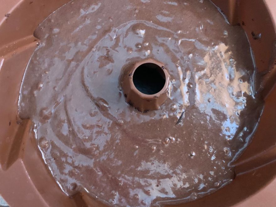 Cocoa cake with sour cream