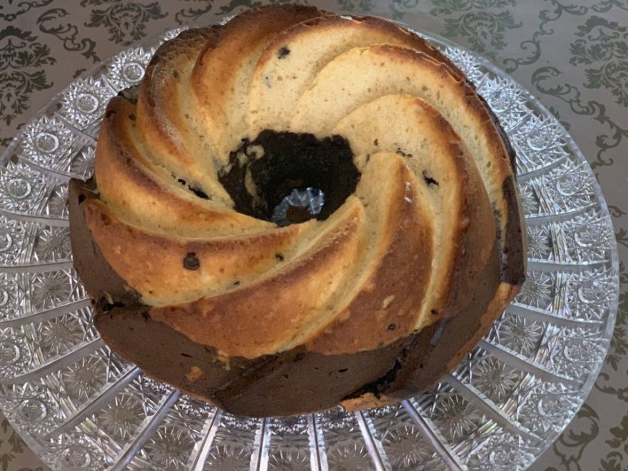 Cottage cheese and spelled cake