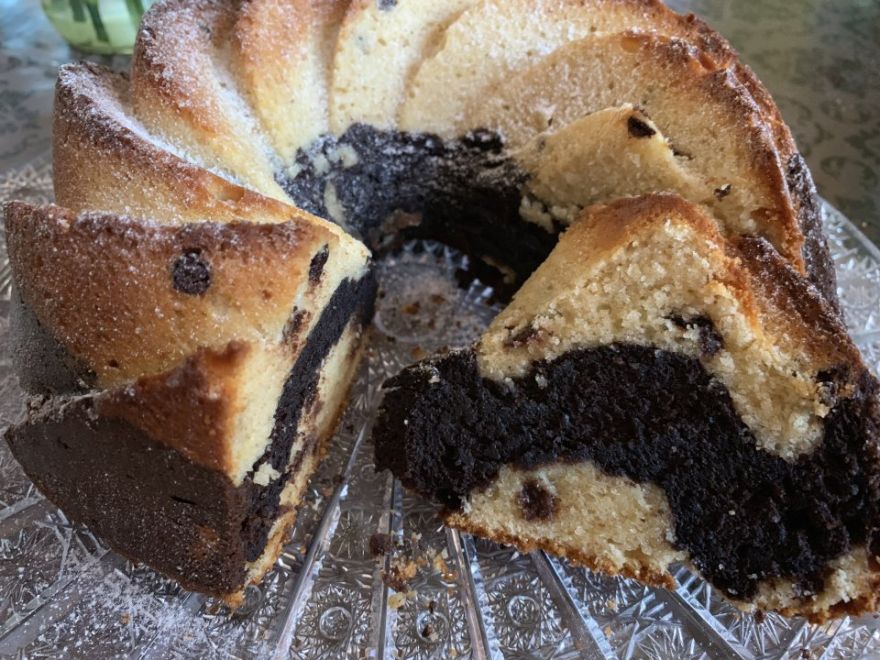 Cottage cheese and spelled cake