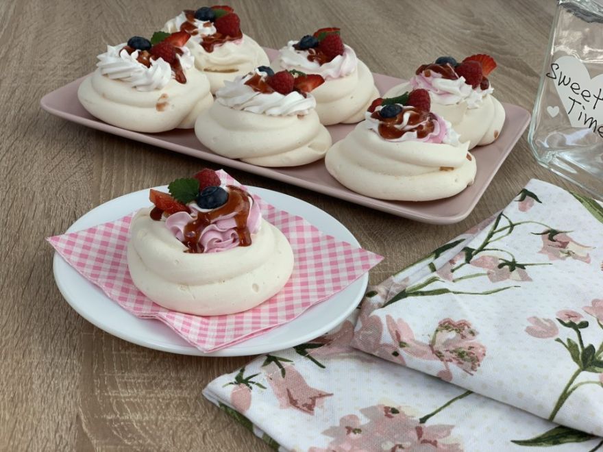 Pavlové mini dortíčky