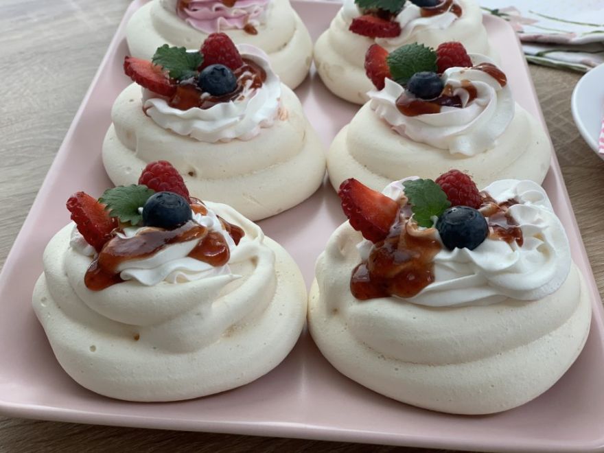 Pavlové mini dortíčky