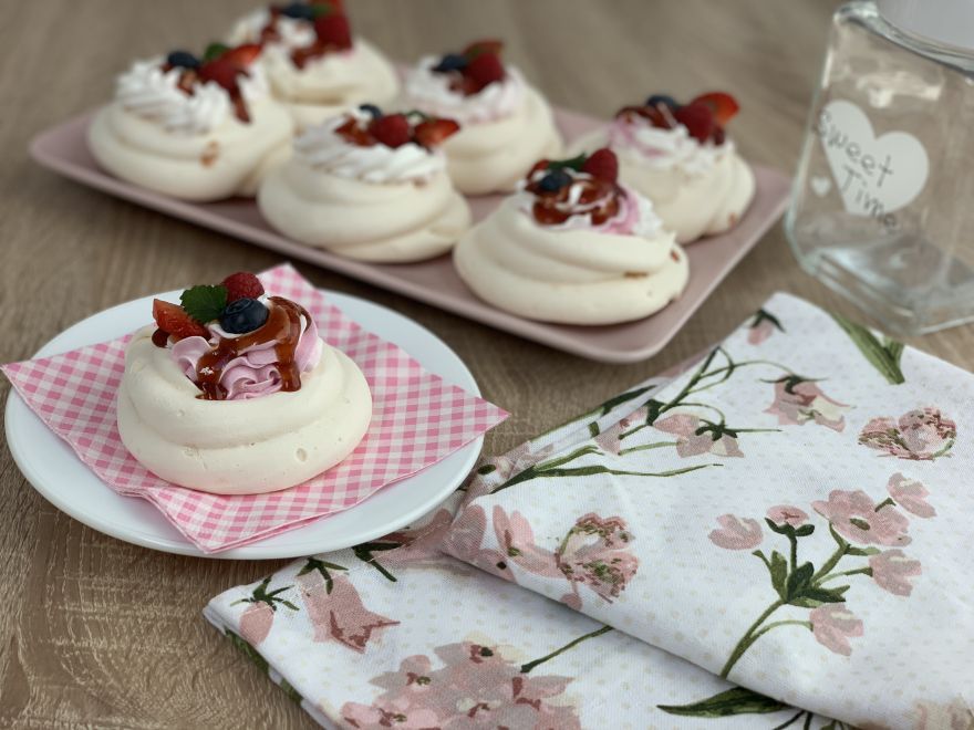 Pavlové mini dortíčky