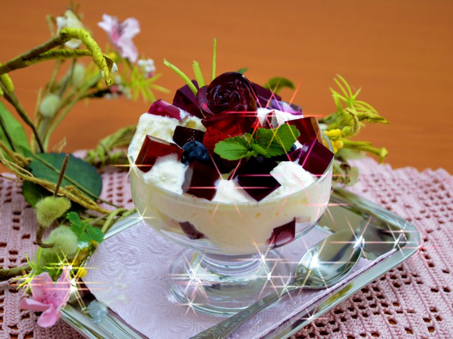 Želé bonbóny, ozdoby