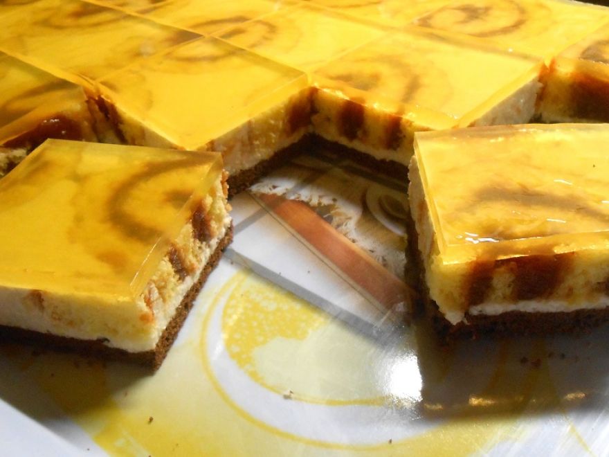 Bezlepkový želatínový koláč s roládou