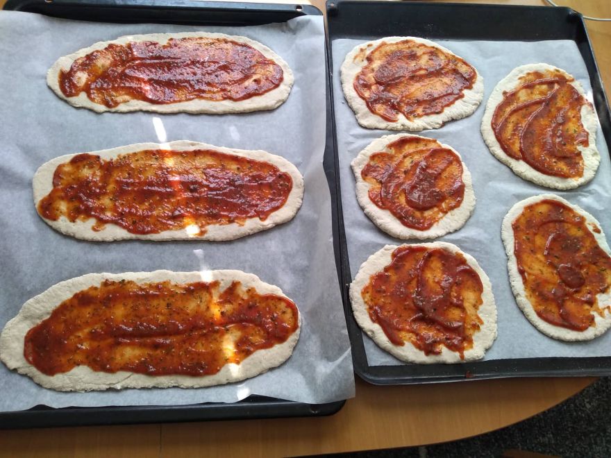 Bezlepkové pizzové posouchy