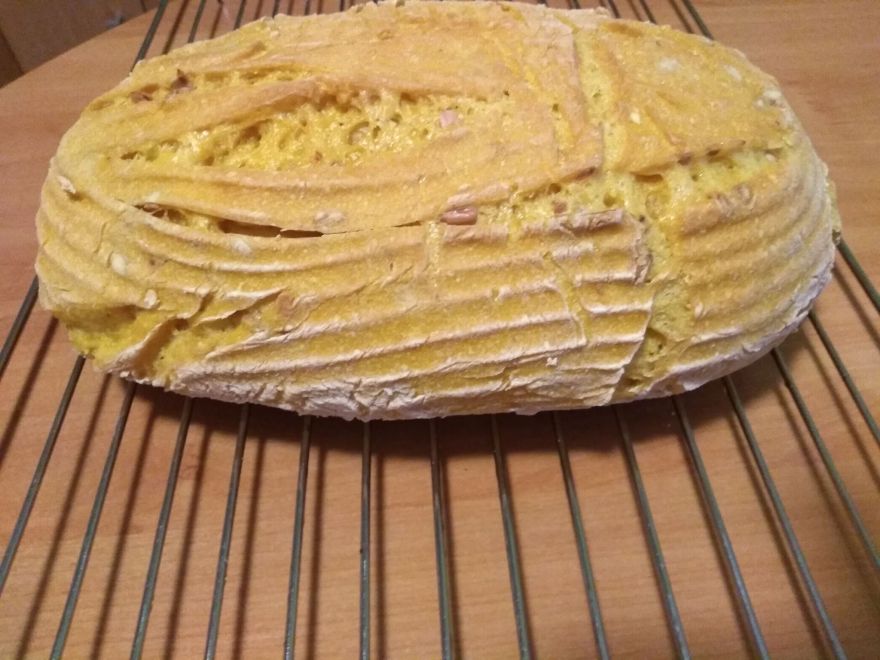 Gluten-free sourdough sunflower bread