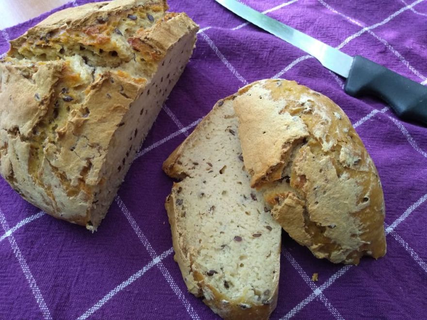 Bezlepkový sódový chlieb bez kysnutia