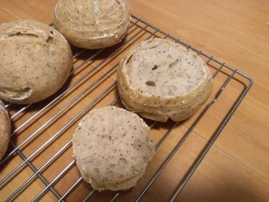 Gluten-free sourdough bread bowls