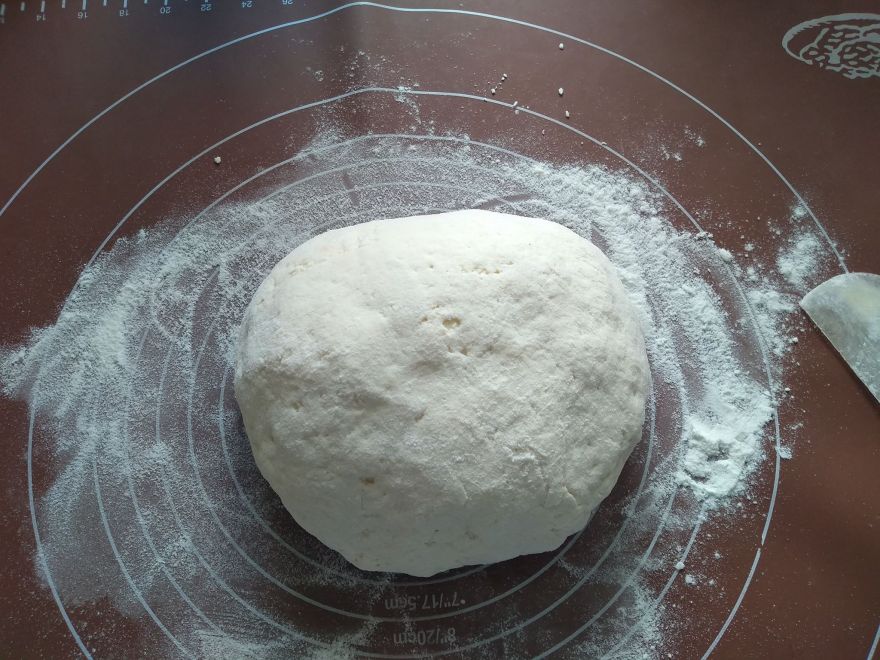 Gluten-free sourdough bread with cheese and spring onion