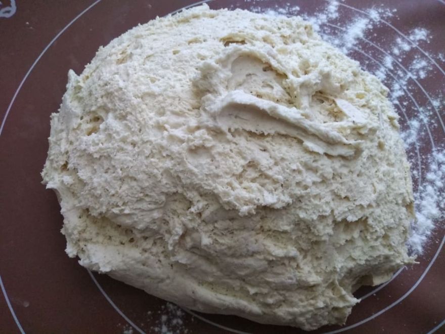 Gluten-free sourdough filled triangles