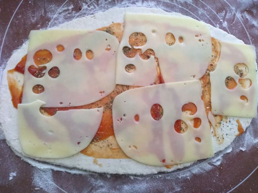 Gluten-free sourdough filled triangles