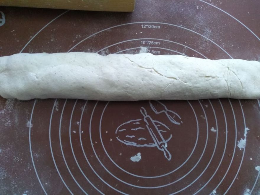 Gluten-free sourdough filled triangles