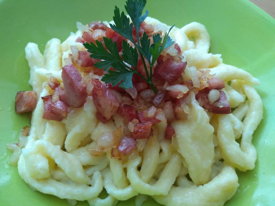 Gluten-free Bavarian speck with bacon