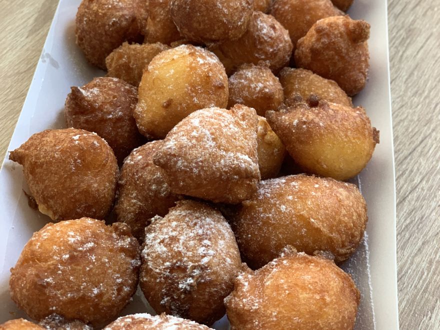 Gluten-free yogurt donuts Fritule without yeast