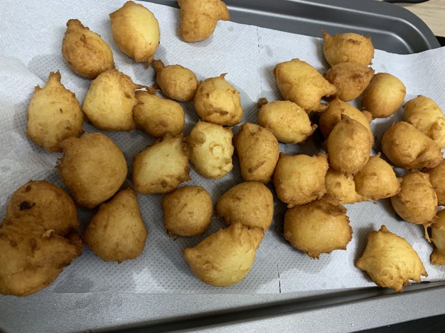 Gluten-free yogurt donuts Fritule without yeast