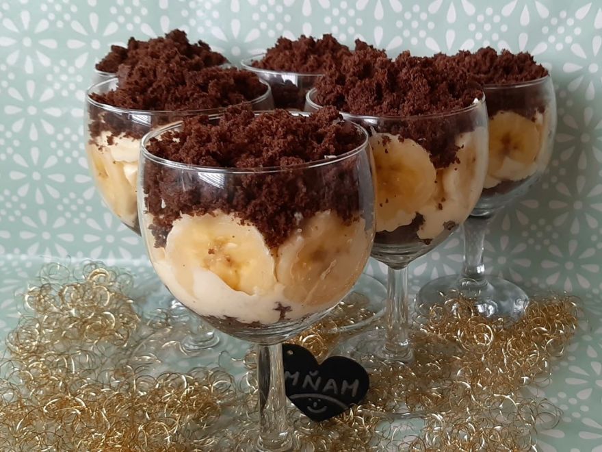 Bezlepkový krtkový dort do sklenic