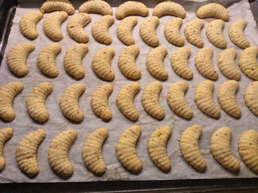 Bezlepkové viedenské vanilkové rožky