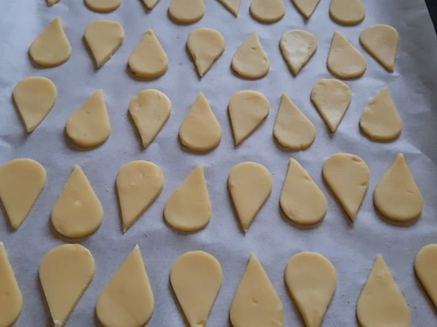 Bezlepkové vanilkové slzičky