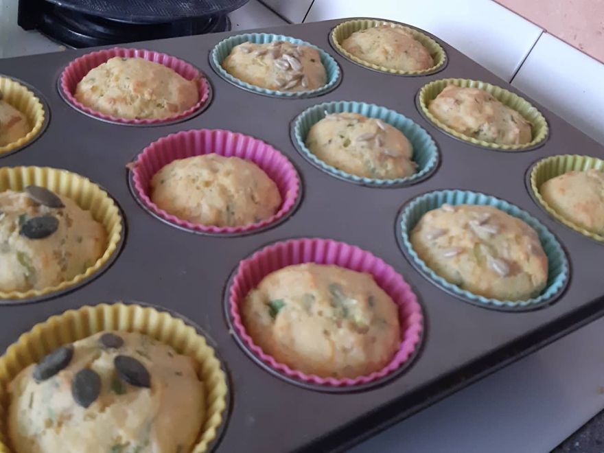 Bezglutenowe muffinki na słono